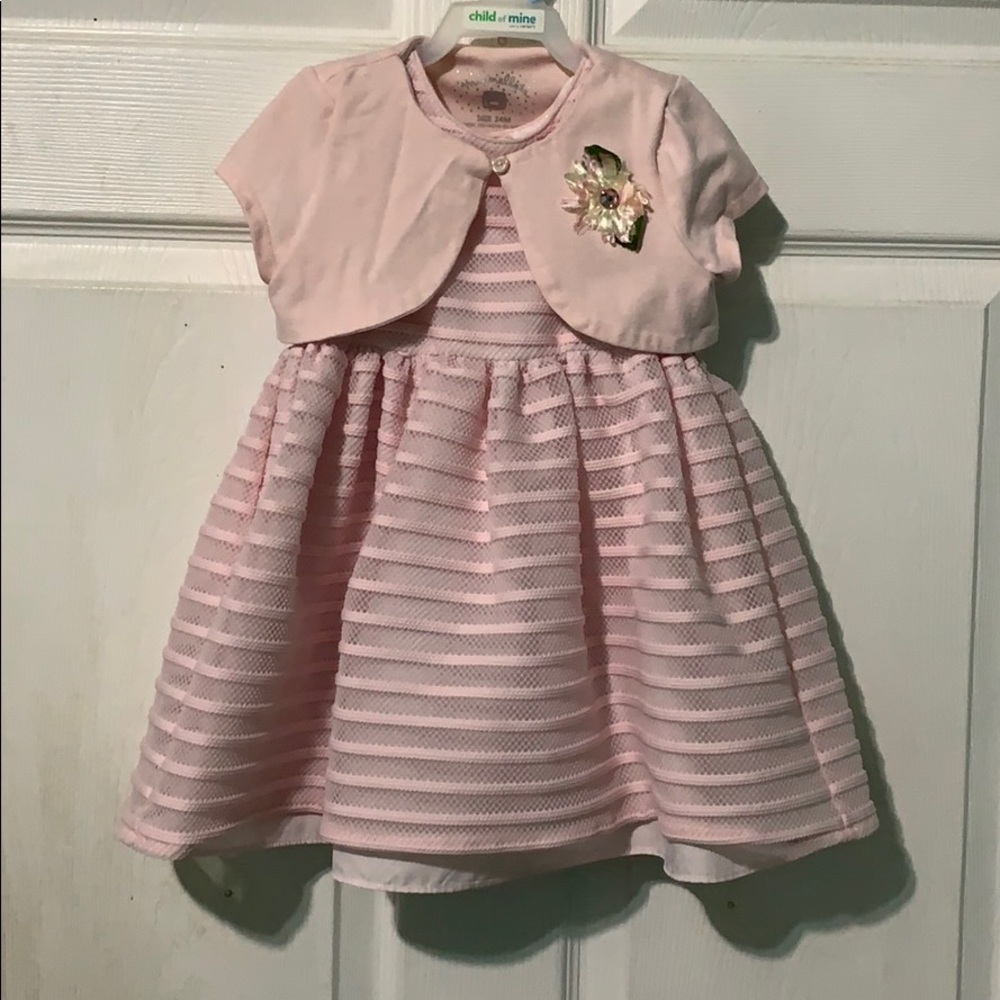 Toddler formal dress with cardigan 24m